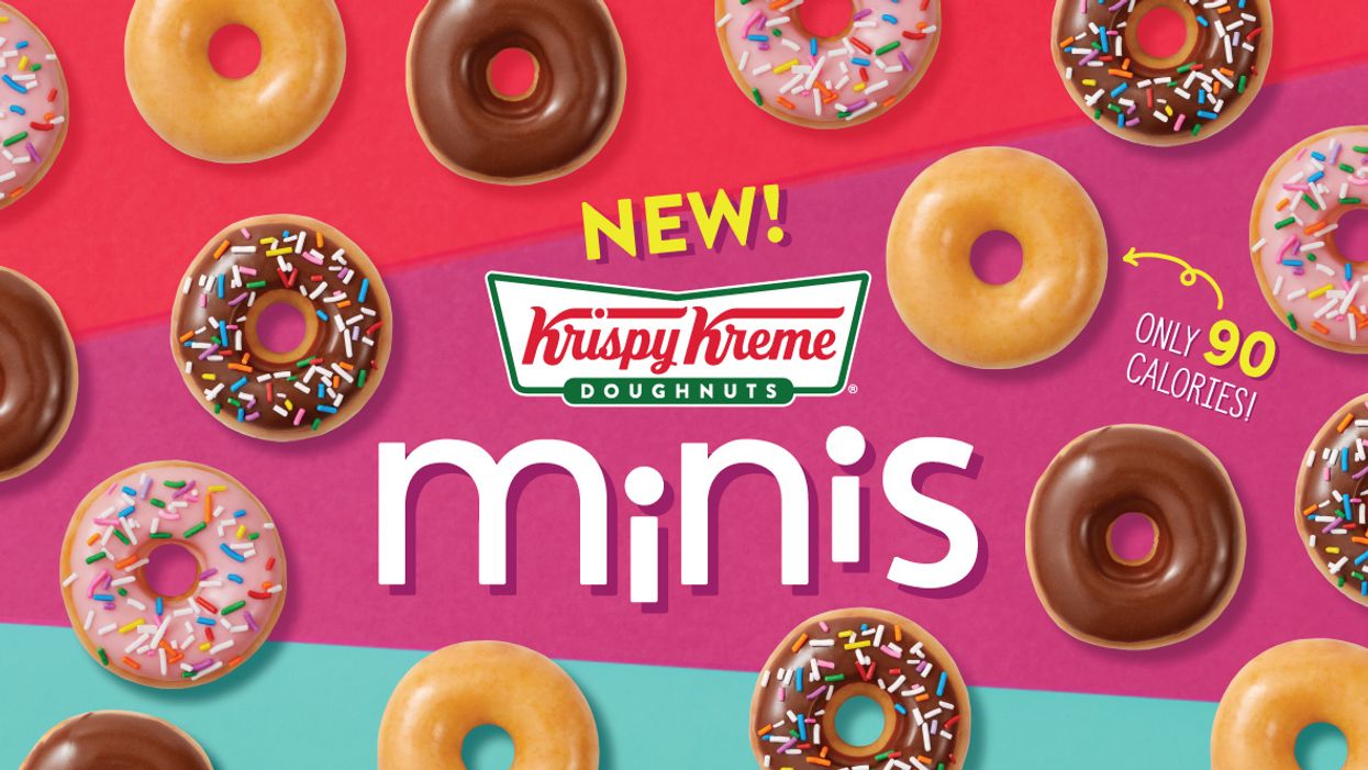 Krispy Kreme is giving away its new mini-doughnuts every Monday this month