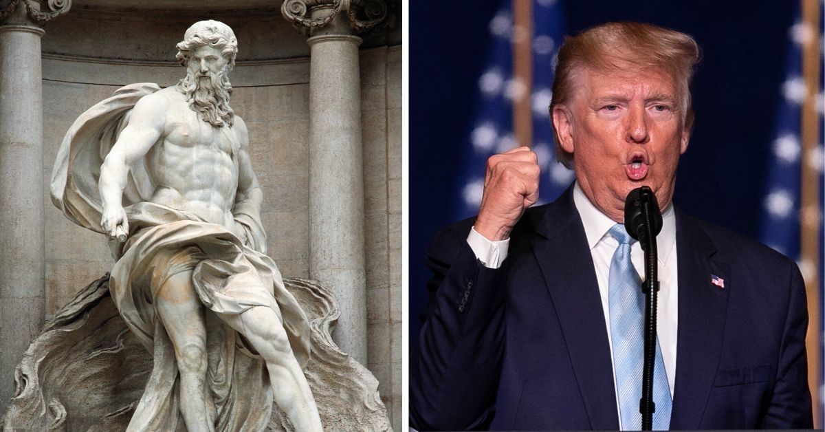 'God' Fires Back In Hilarious Fashion After Trump Claims To Supporters That God Is 'On Our Side'