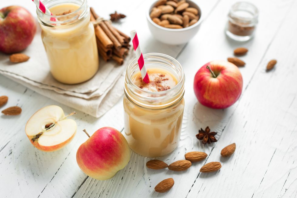 Apple pie protein smoothie drink