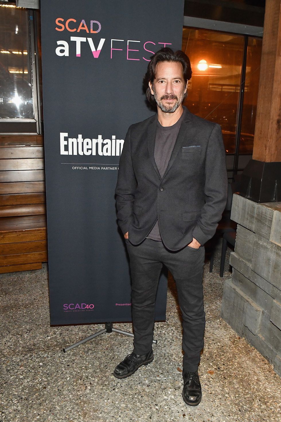 Henry Ian Cusick attends the SCAD aTVfest and Entertainment Weekly party in Atlanta, Georgia.