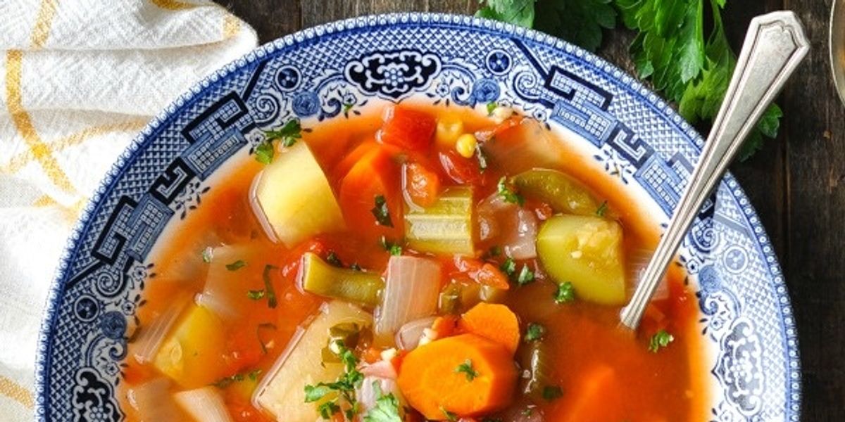 Crock Pot Vegetable Soup - My Recipe Magic