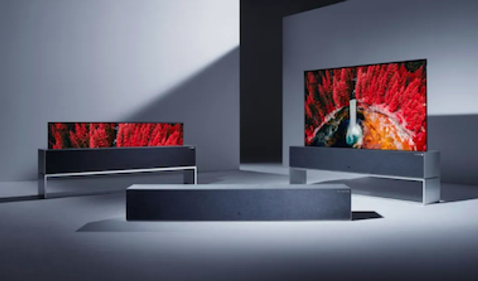 LG's rollable OLED television