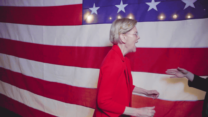 Elizabeth Warren dancing