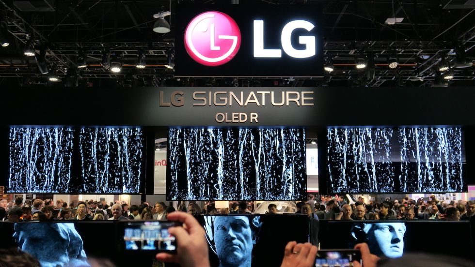 LG Signature OLED R rollable TV