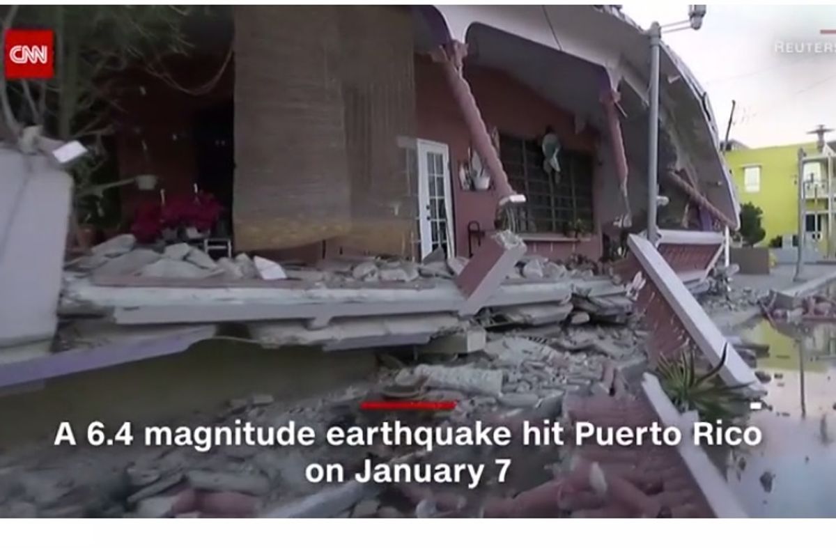 Trump Silent About The Puerto Rico Earthquakes, So They've Got That Going For Them