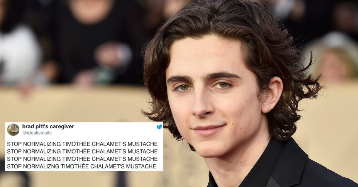 Timothée Chalamet Is Now Sporting The Tiniest Of Mustaches, And Fans Have Strong Opinions About It