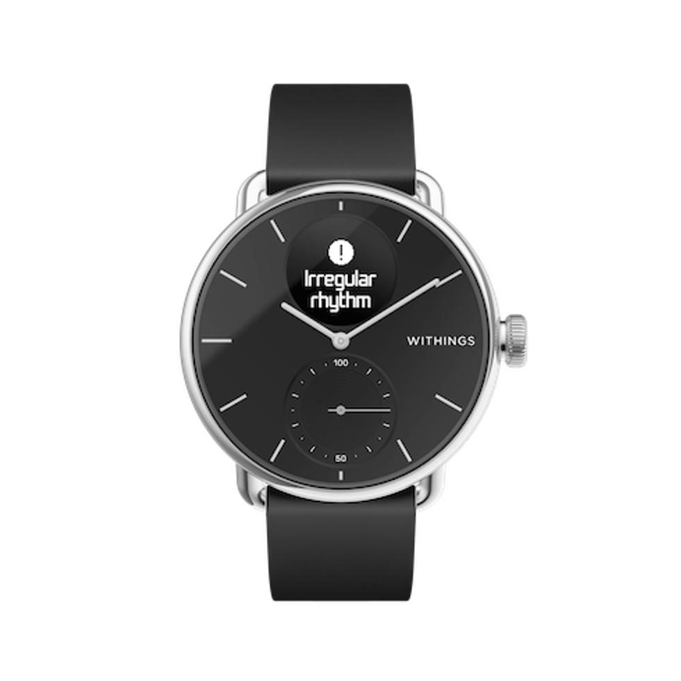 The Withings ScanWatch in black