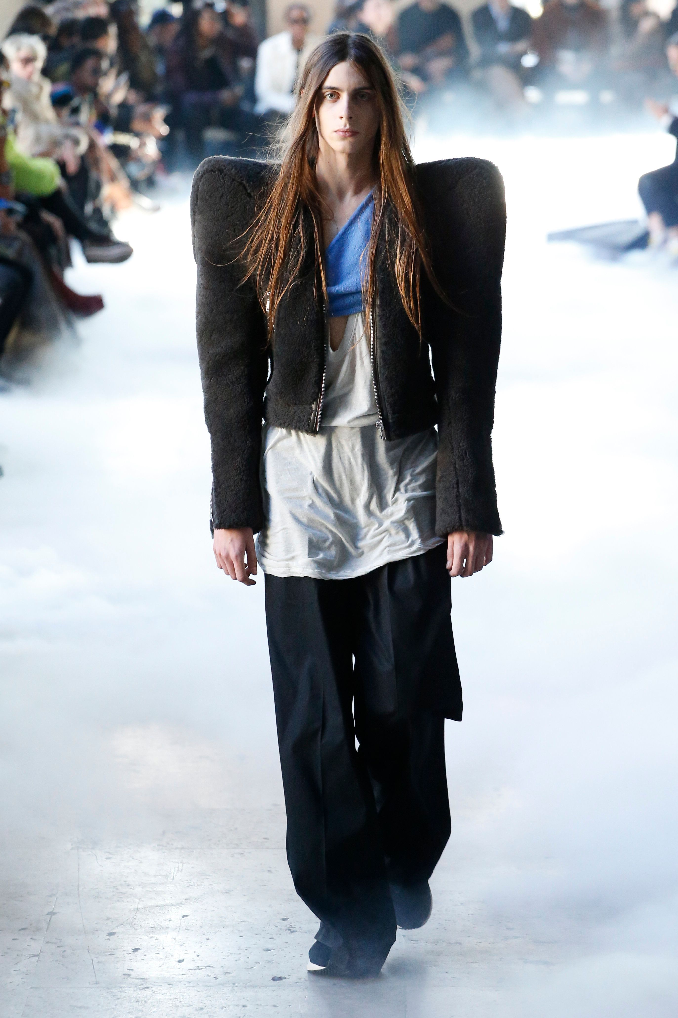 rick owens shoulder jacket
