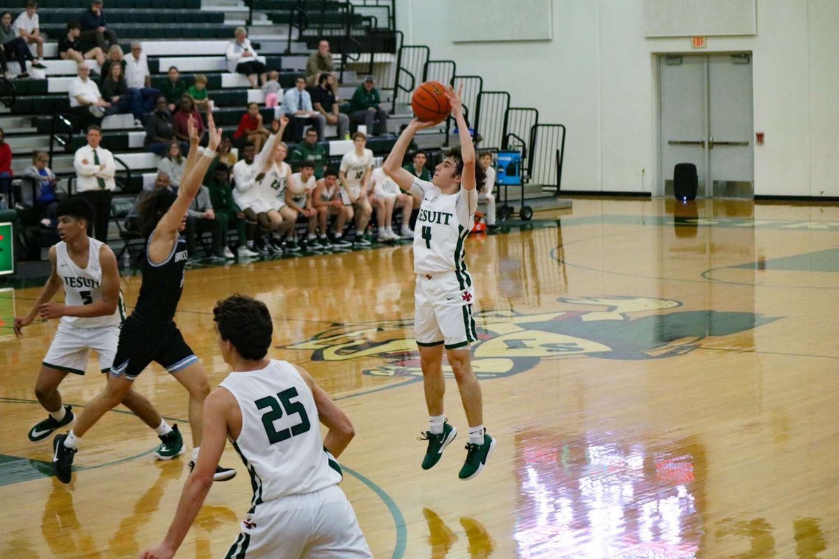 Junior guard Edgar Romero was consistent from three-point land for the Crusaders Friday Night.