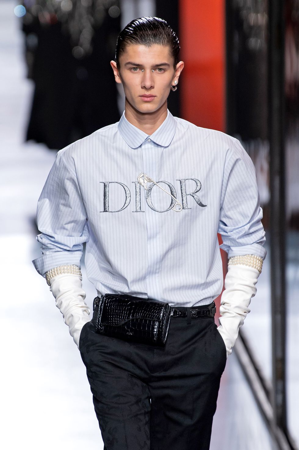 Dior Pays Tribute to Punk Iconoclast, Judy Blame in Men's Fall