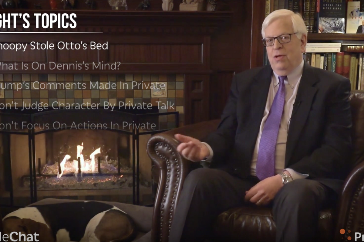 Dennis Prager: Don't Judge Trump By Private Remarks That Are Exactly The Same As Who He Is Publicly