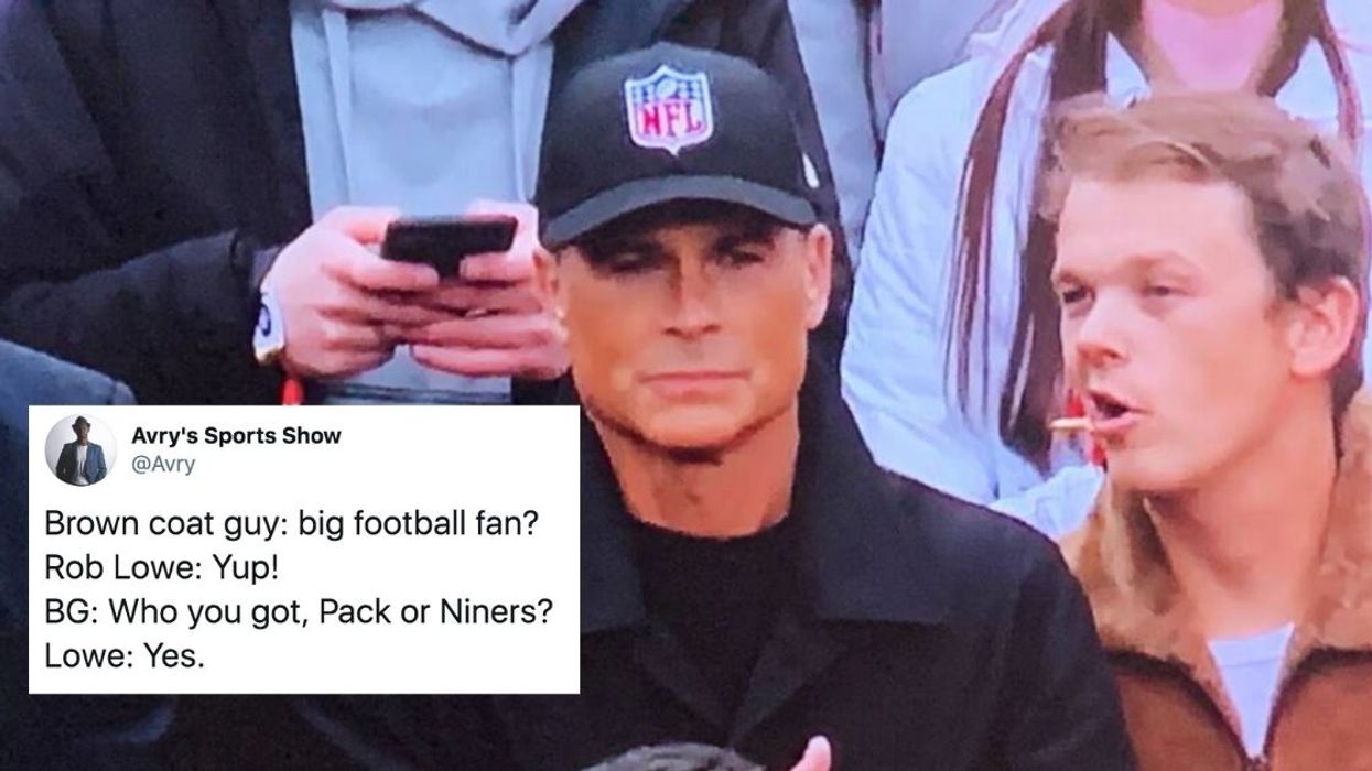 Rob Lowe Threw Some Major Shade After Getting Roasted For Wearing A Generic 'NFL' Hat To The Playoffs