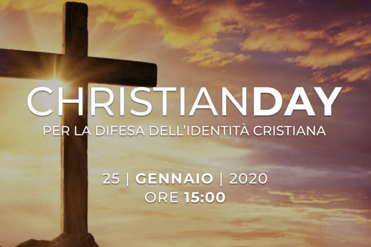 Christian day, Pro Vita & Famiglia: «Ci saremo anche noi a difendere il cristianesimo dissacrato e offeso ogni giorno»