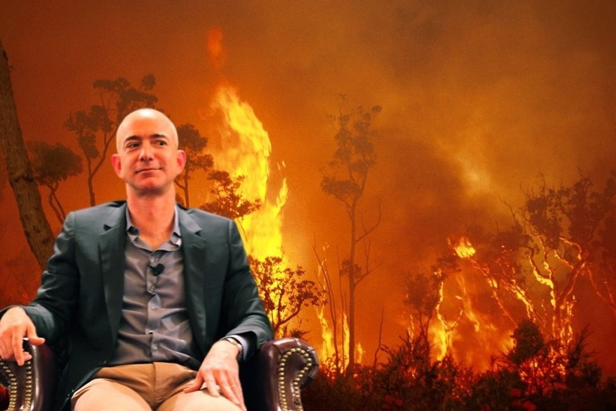 Jeff Bezos Responds To MBS Phone Hack By Setting Saudi Arabia On Fire