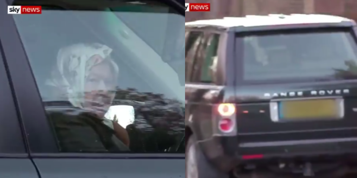 Viral Video Of Queen Elizabeth Driving Around In A Range Rover At 93