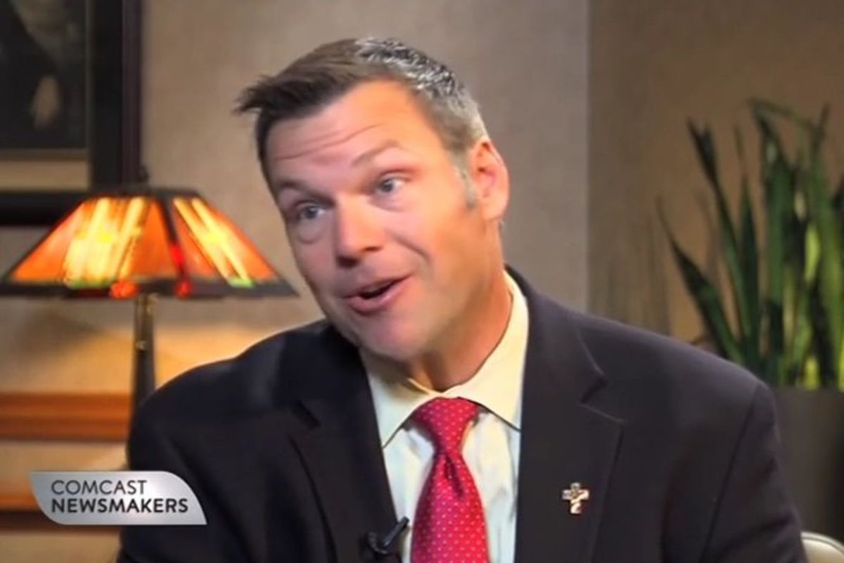 If Kris Kobach Wants To Lose Another Seat For The GOP, Who Are We To Argue?