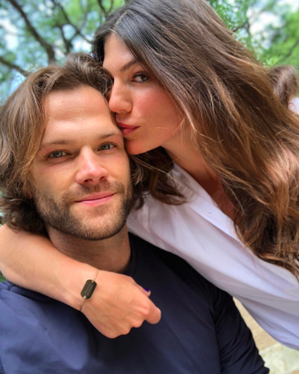 Jared Padalecki and his wife Genevieve Cortese.
