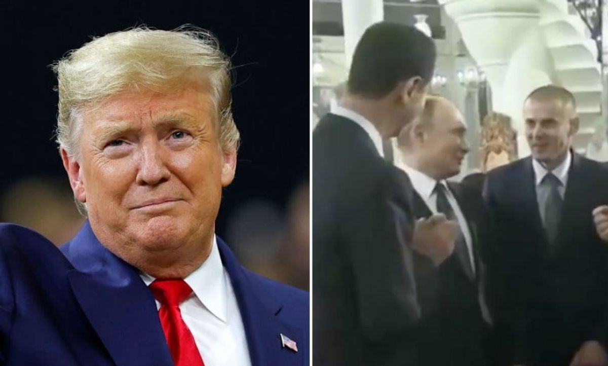 Vladimir Putin and Syrian President Caught on Video Joking About Trump During Putin's Recent Trip to Syria