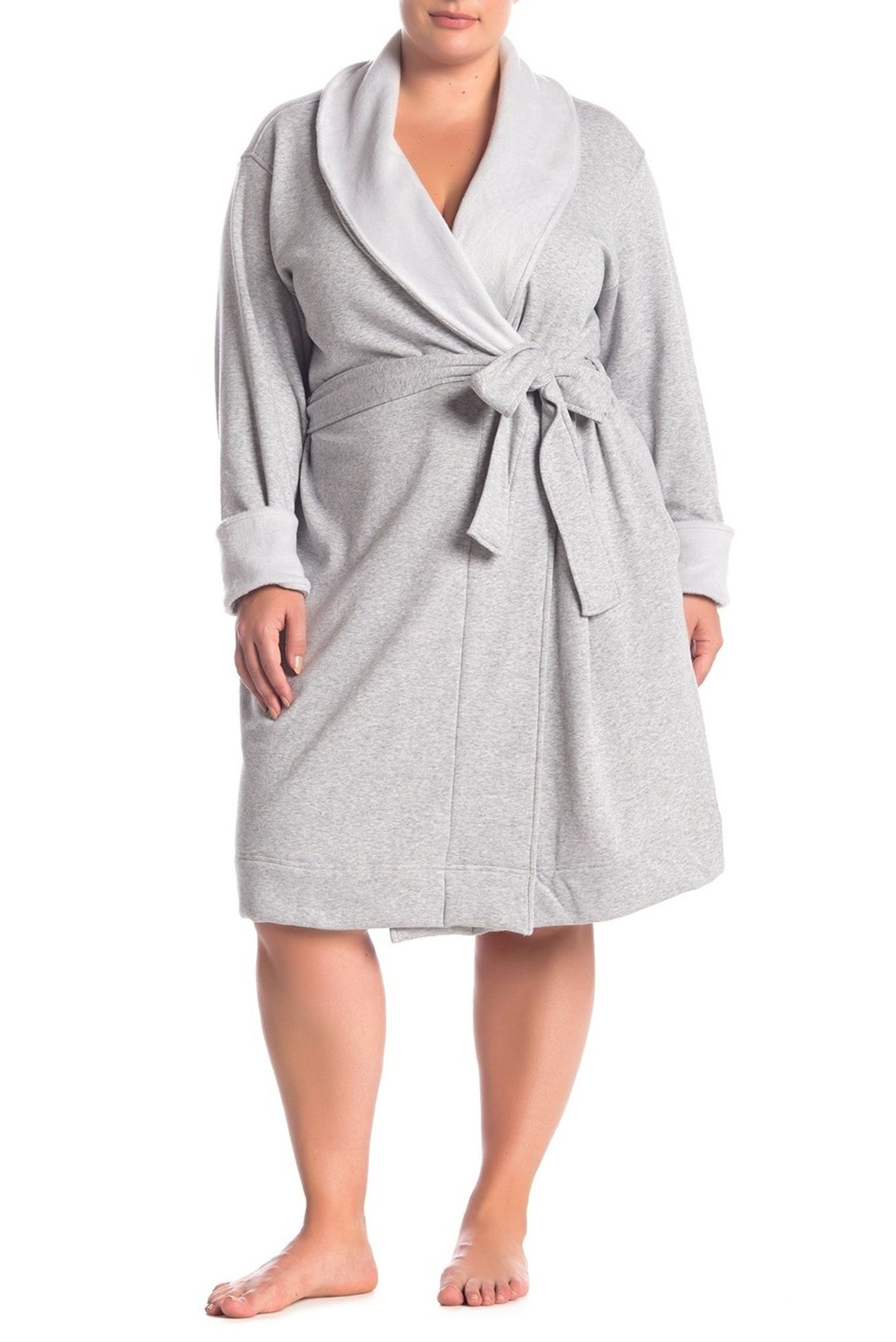 Richie House 100% LUXURY Men Soft Fleece Long Collar Bath Robe Spa