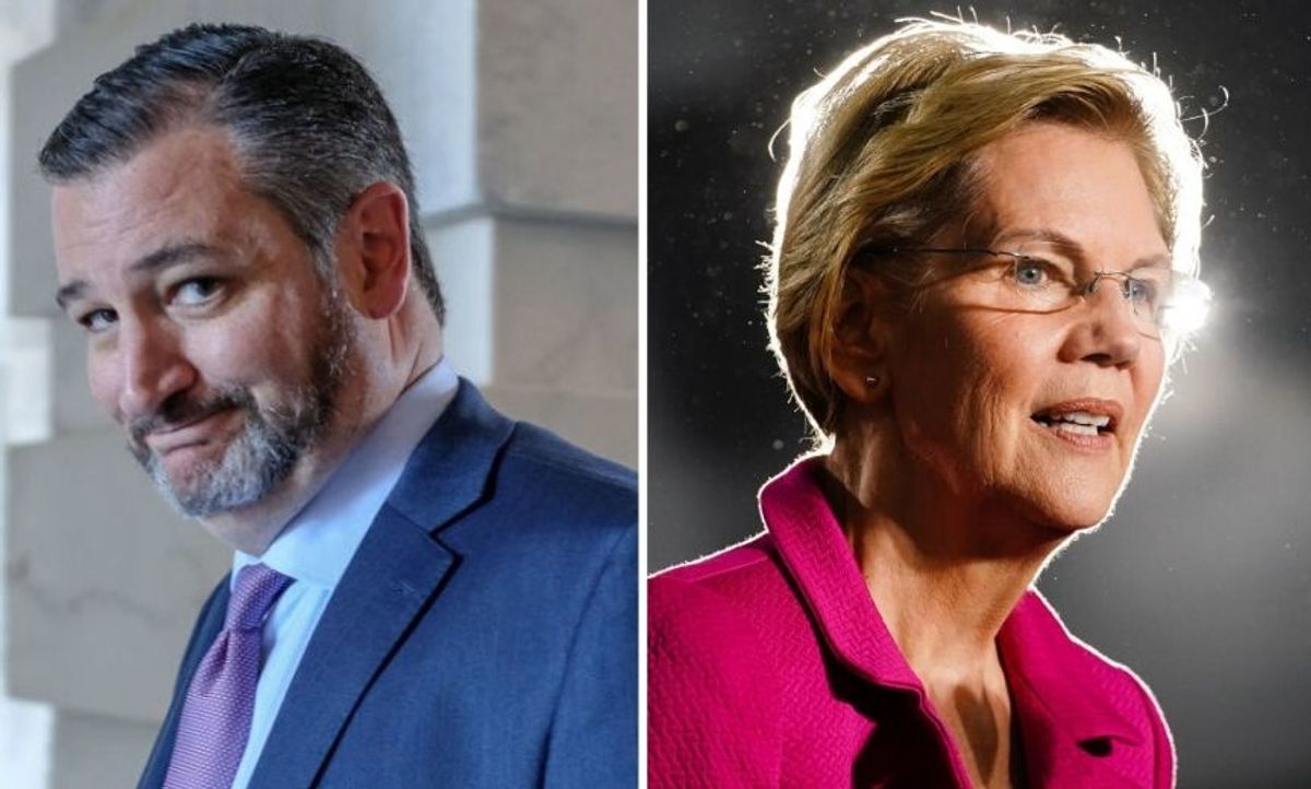 Ted Cruz Tried to Slam Elizabeth Warren With a Crack About Spending but It Sounds Like He's Talking About Trump