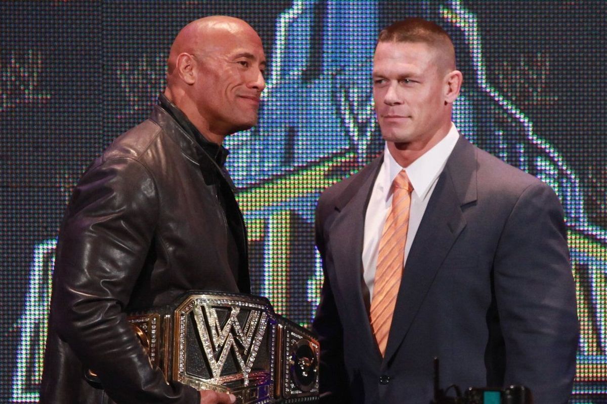 john cena dwayne johnson