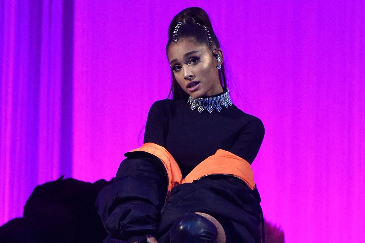 Ariana Grande Stomps Out in Bold Yellow Thigh-Highs & a Hoodie – Footwear  News