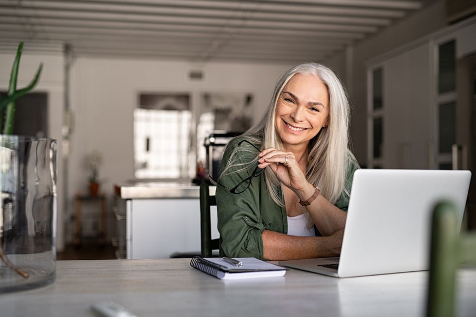 Older woman with daily habits for career success