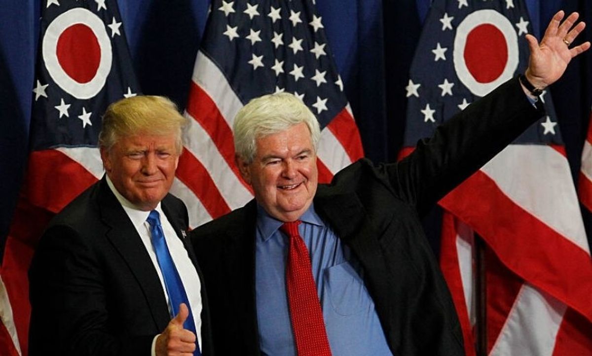 Newt Gingrich Accidentally Made a Hilarious Point About Trump's Impeachment Lawyers After Trying to Slam House Managers