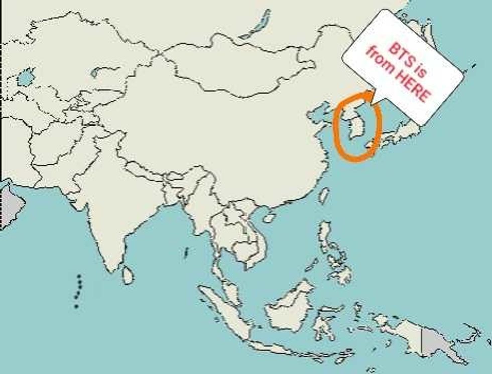 korea map