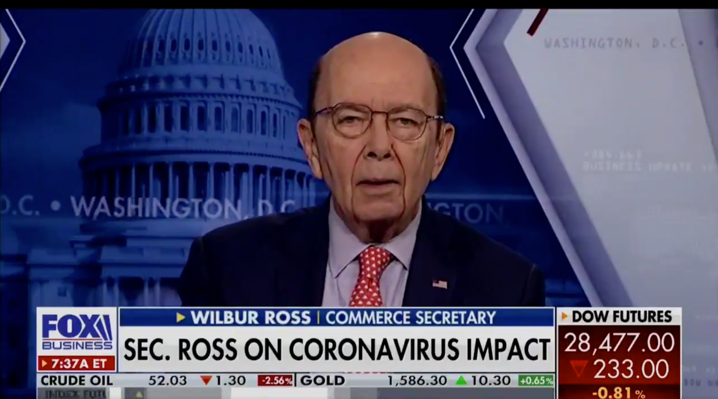 Wilbur Ross Always Look On The Bright Side Of The Coronavirus Wonkette