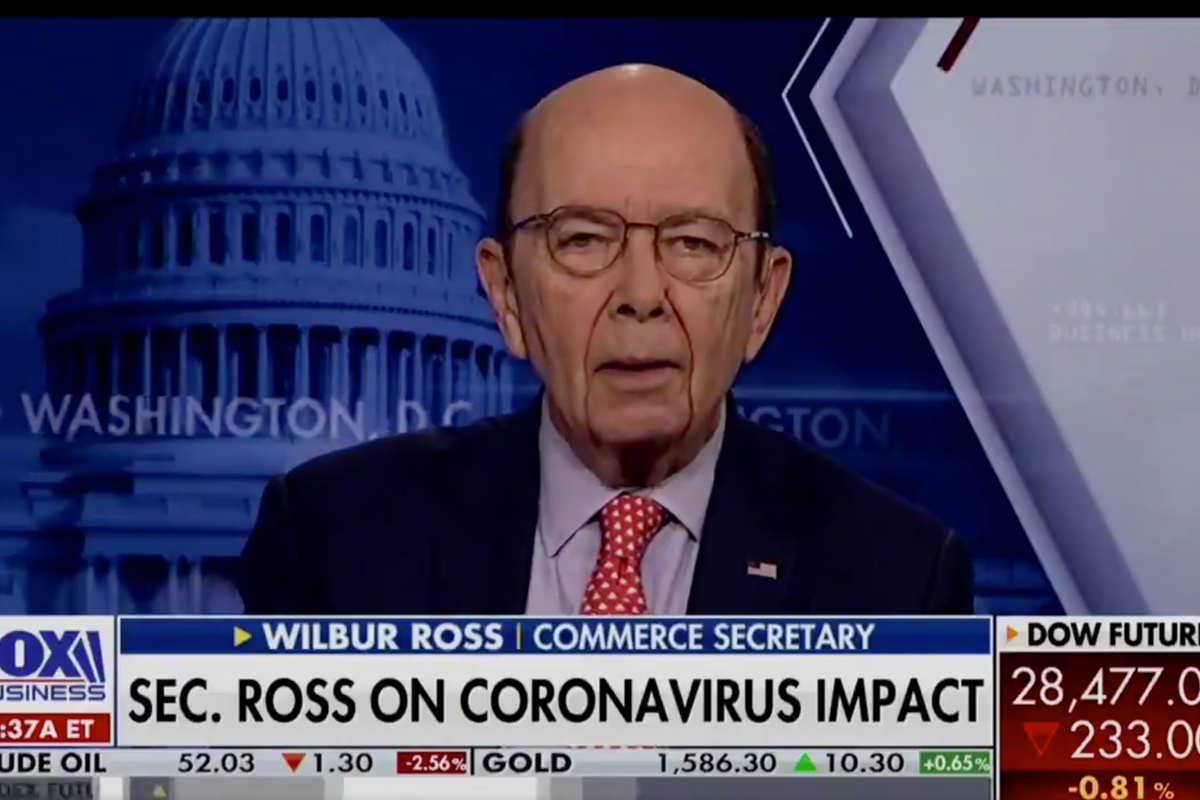 Wilbur Ross: Always Look On The Bright Side Of The Coronavirus