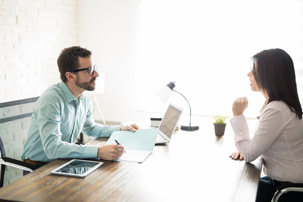 Interviewer asks an engineer job interview questions