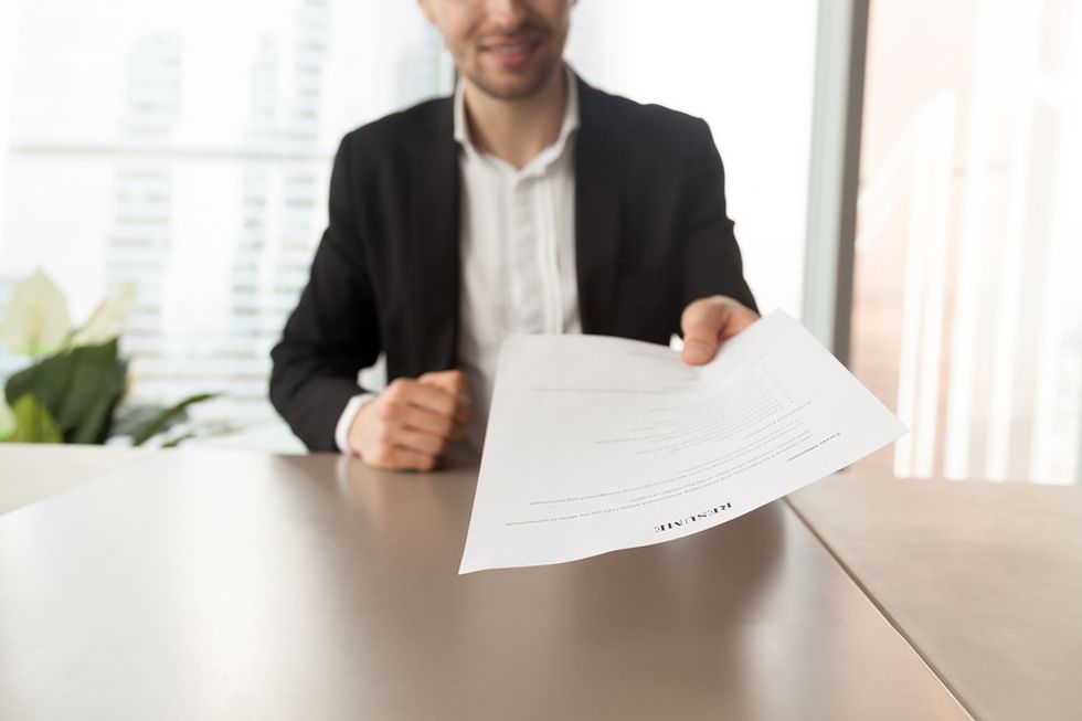 Man decides to include a short-term job on his resume