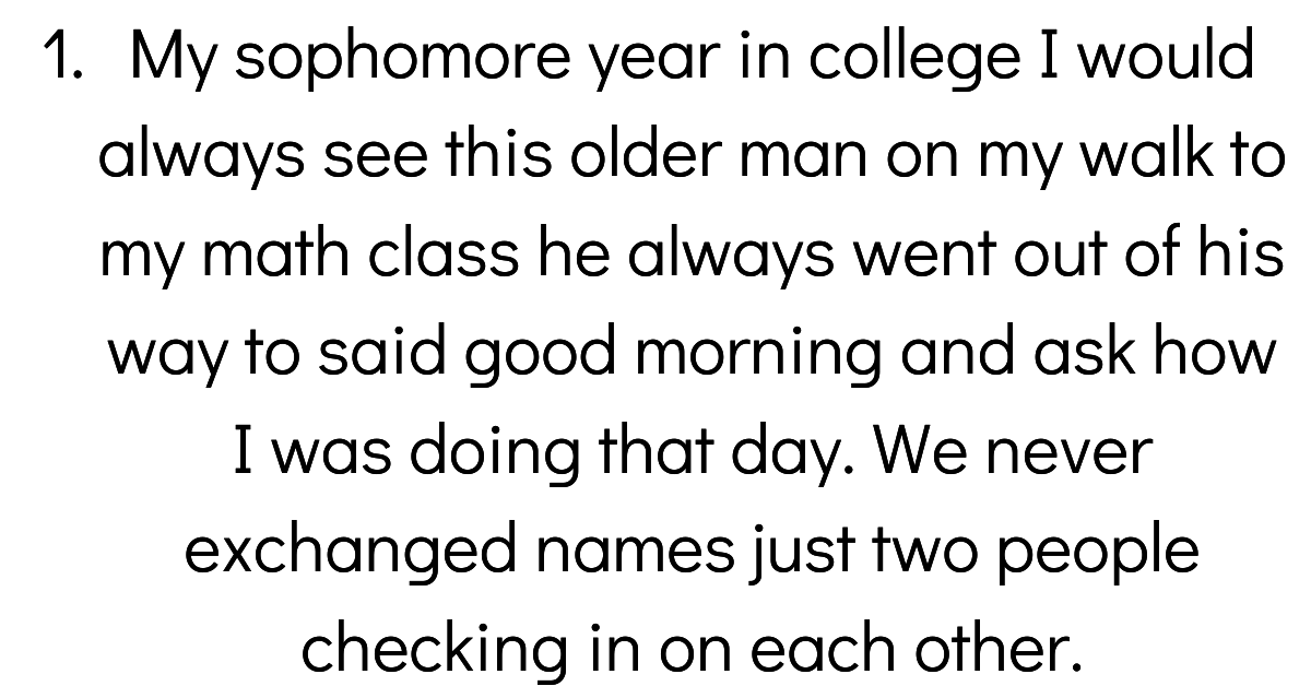People Explain Which Stranger They Remember To This Day