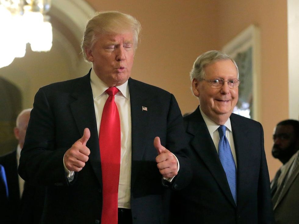 Donald Trump and Mitch McConnell