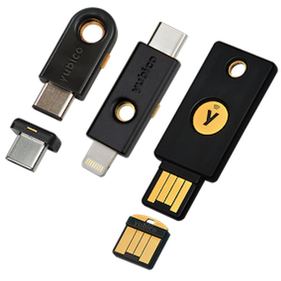 Different Yubikeys from Yubico