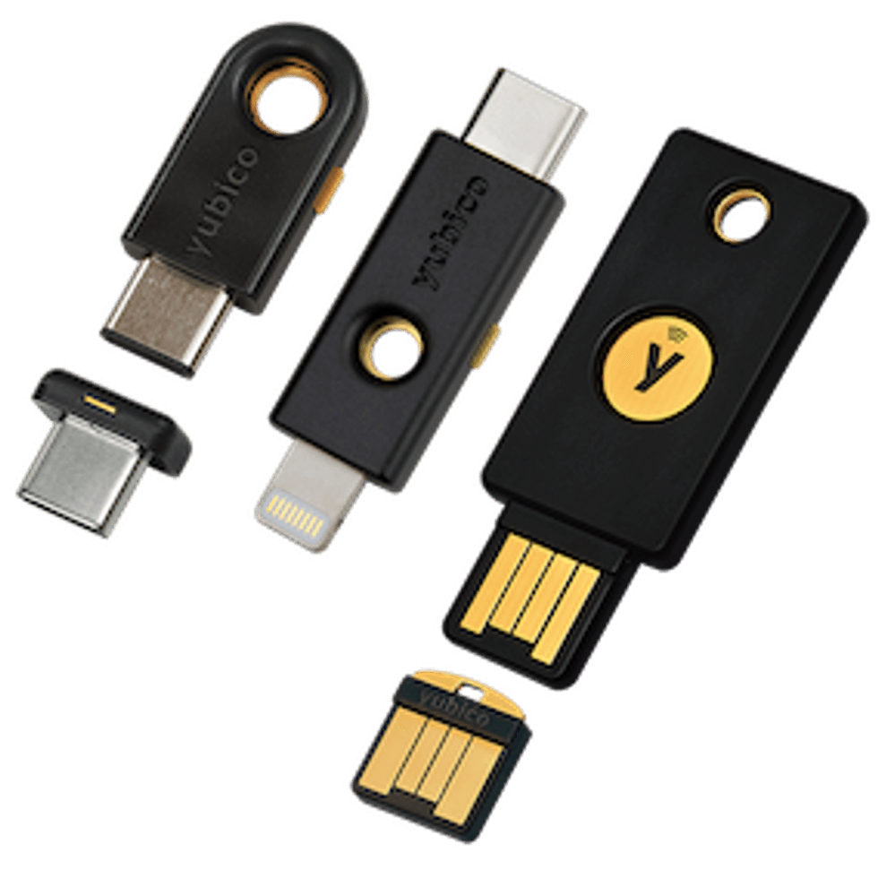Different Yubikeys from Yubico