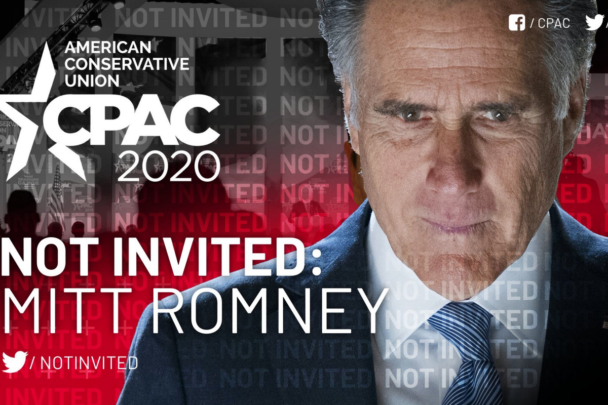 Mitt Romney Uninvited To The CPAC Ball, Will Have To Stay Home And Wash His Hair