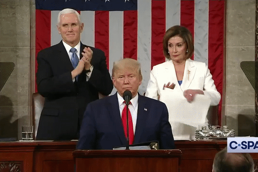 Donald Trump Read His Speech. Nancy Pelosi Ripped It Right Up