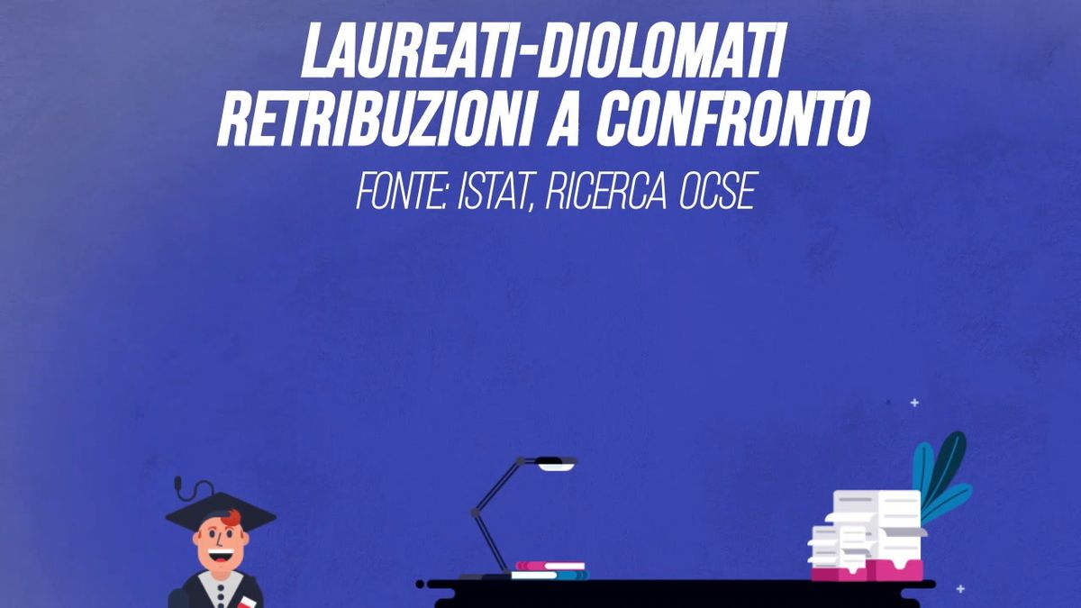 Laureati-diplomati, retribuzioni a confronto