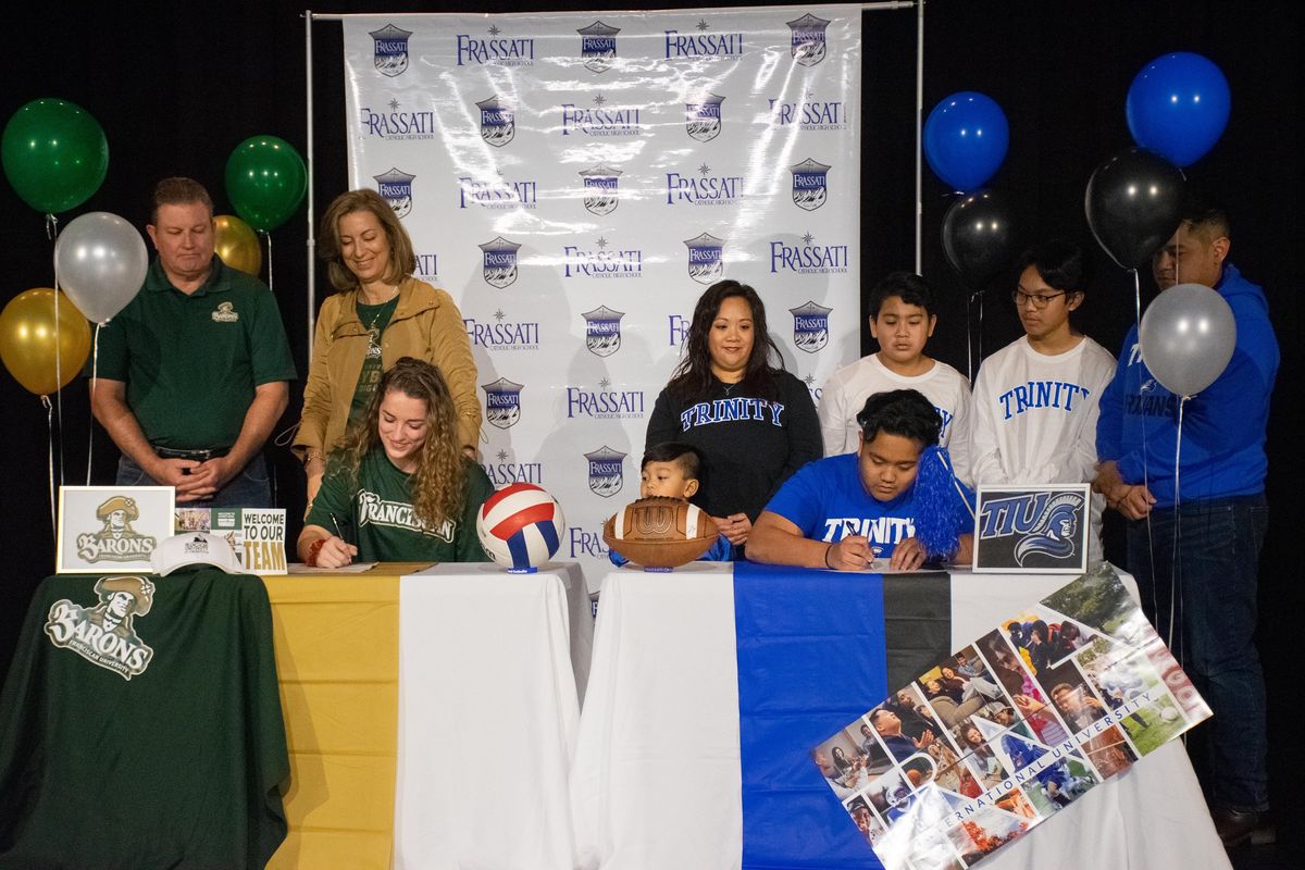 Two Frassati Catholic Athletes Sign to Play at the Collegiate Level