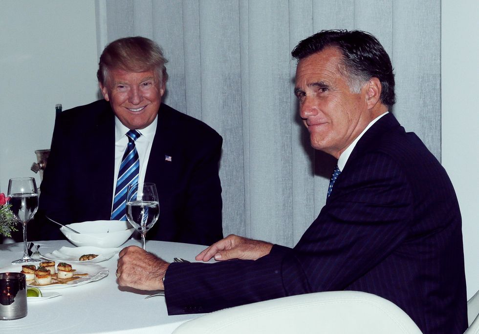 Mitt Romney Dinner With Trump