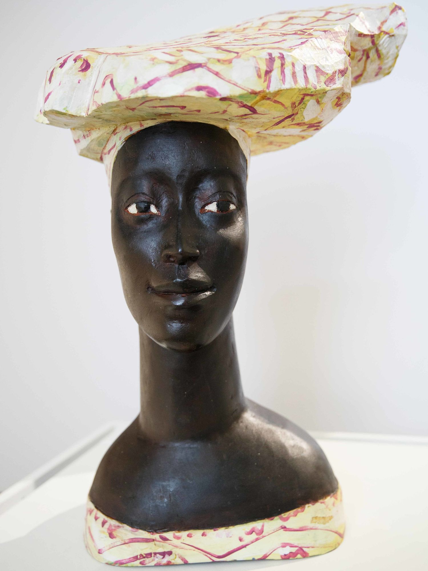 Sculpture of African woman by late German artist Luise Kimme.