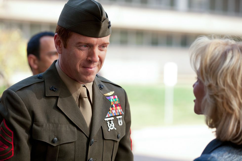 Damian Lewis in military uniform.