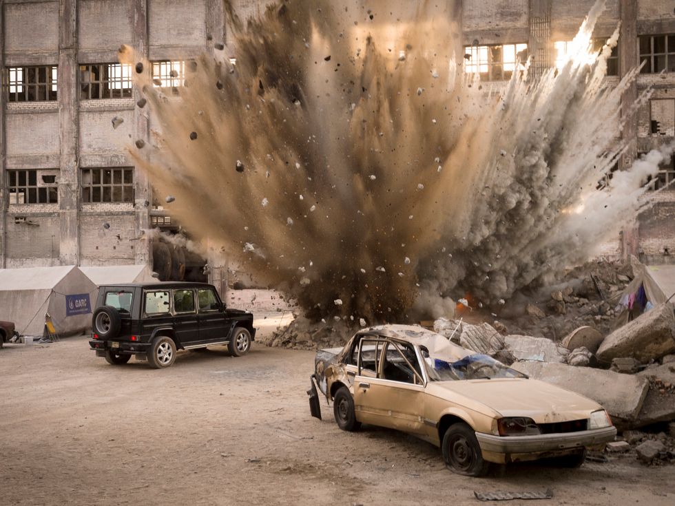 Stunt bombing for TV show Homeland.