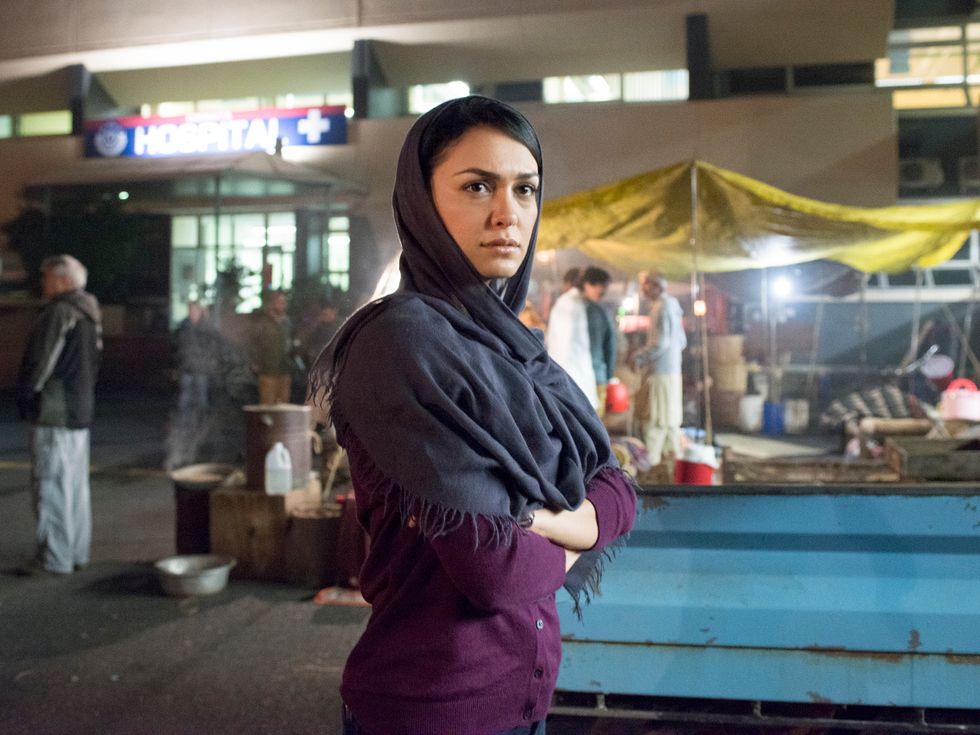 Nazanin Boniadi as Muslim CIA agent in TV show Homeland.