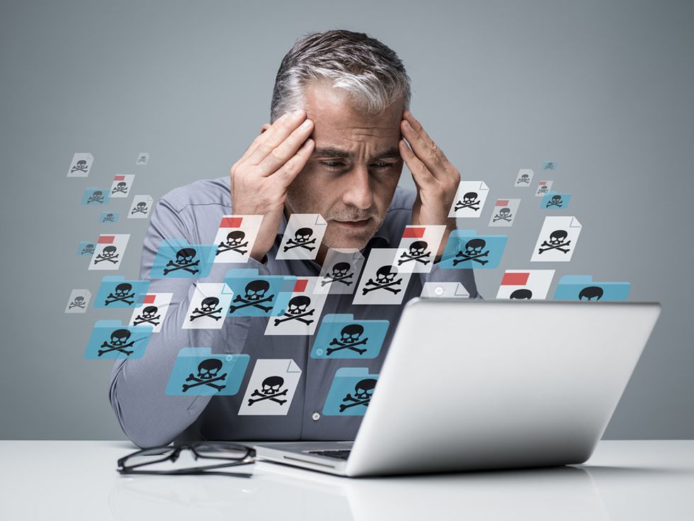 Man has malware on his laptop