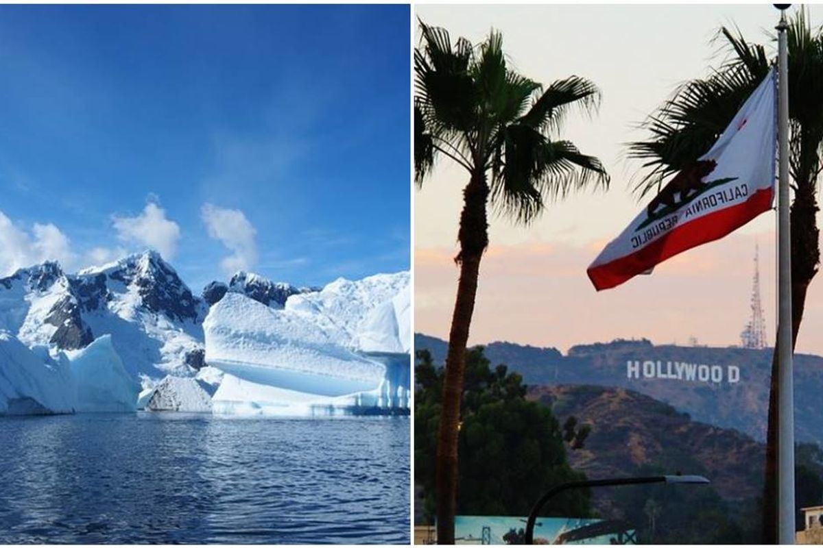 Antarctica and Los Angeles were pretty much the same temperatures today. That's not good news.