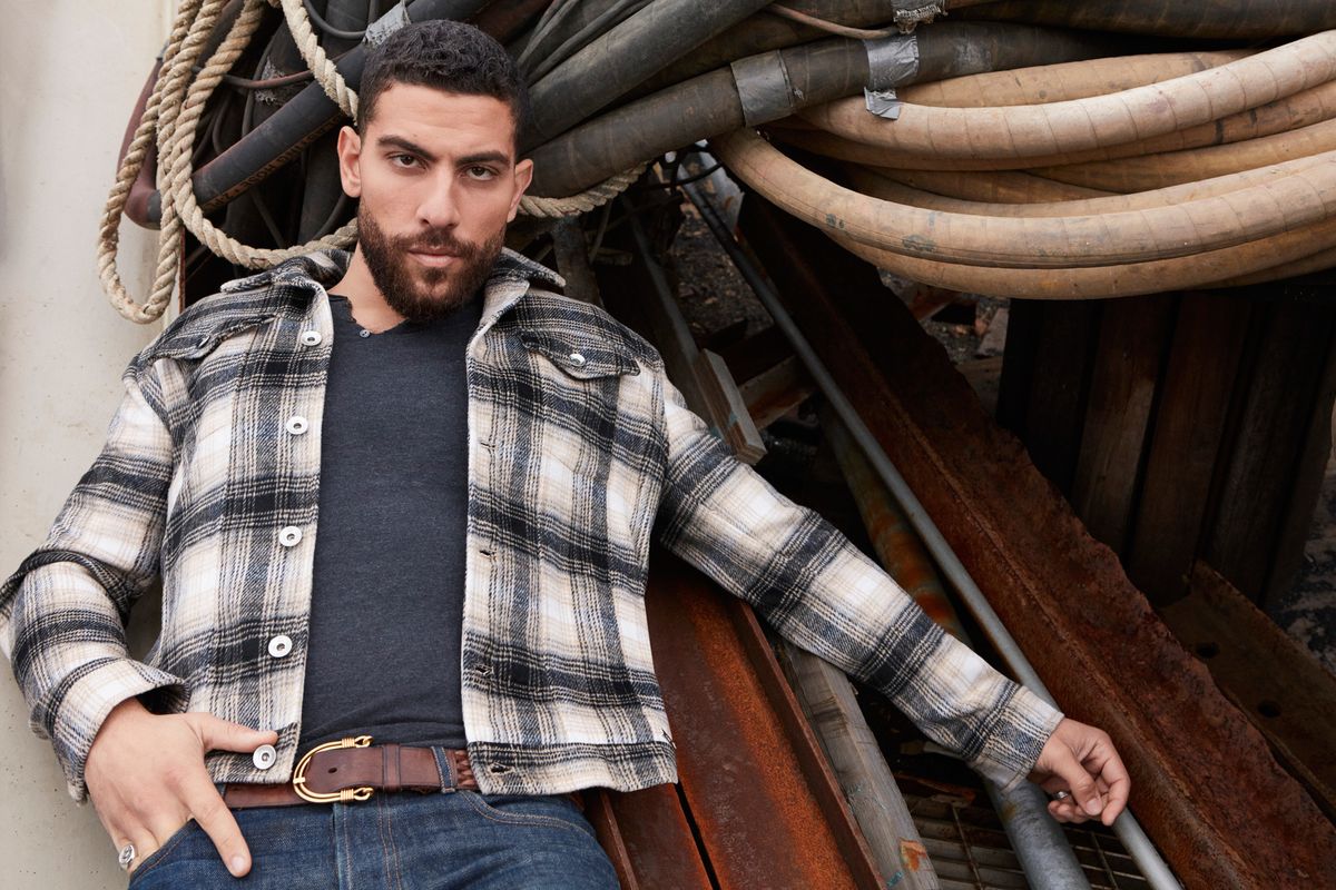 Zeeko Zaki in a flannel jacket.