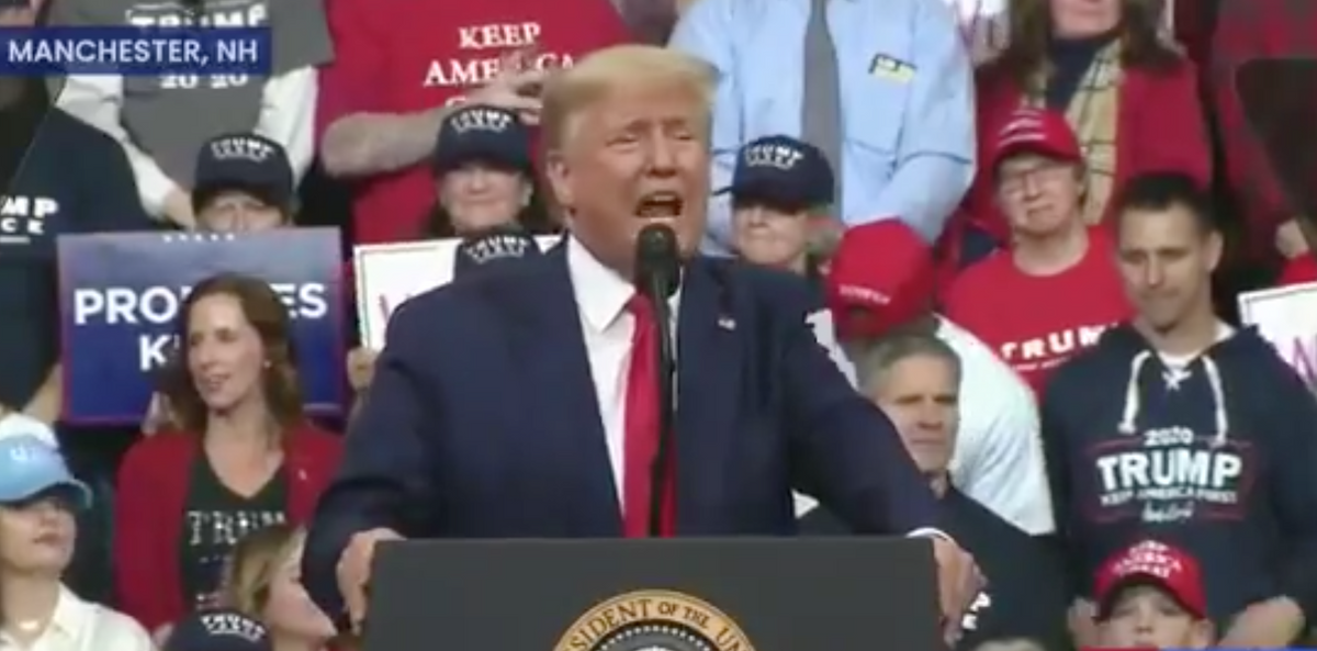 Donald Trump Appears to Agree With Rally Crowd After They Start Chanting 'Lock Her Up' About Nancy Pelosi